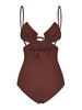 Earth Brown One-Piece Swimsuit