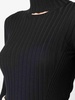 Maglia Dolcevita In Cashmere A Coste - Nero / M