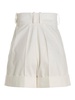 Shorts with front pleats