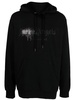 rhinestone-embellished logo print hoodie