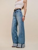 Cary Cuffed High Rise Slouchy Wide Leg Jeans