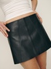 Veda Nolita Low Waist Leather Skirt