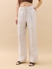 Alex Mid Rise Cropped Linen Pant