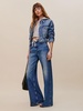 Cary Drawstring Waist Slouchy Wide Leg Jeans