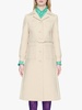 White Wool Belted Coat