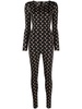 Crescent Moon-print jumpsuit