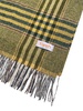 Yellow Green Tartan Wool Scarf