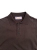 Weller Extra Fine Cotton Knitted Polo In Brown