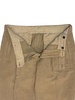 Positano Lyocell Linen Pleated Chino Pants In Walnut