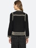 Sea Nyc Mille Embroidery Long Sleeve Button Down Top