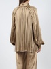 Alberta Ferretti Long-Sleeved Pleated Satin Shirt