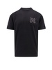 Cotton T-shirt with studded monogram on the front