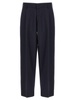 Front Pleat Pants Blue