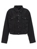 Slim Fit Denim Jacket Casual Jackets, Parka Black