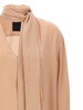 Pussy Bow Blouse Shirt, Blouse Beige