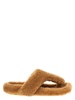 Shearling Sandals Beige