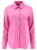 Stretch Canvas Fitted Shirt Shirts Fuchsia