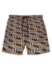 geometric-print swim shorts