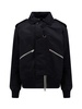 Nylon jacket with zip and double slider