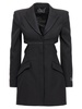 La Vacanza Capsule Single-Breasted Blazer Jackets Black