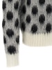 Polka Dot Sweater Sweater, Cardigans White/Black