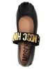 Moschino Logo Plaque Round Toe Flat Shoes