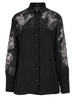 Versace Lace-Detailed Buttoned Shirt