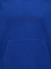 Logo Embroidery Hoodie Sweatshirt Blue