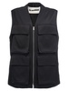 Jil Sander 14 Satin Zipped Vest