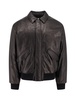 SAINT LAURENT Luxury Oversized Bomber Jacket in Black Lamb Leather