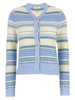 Striped Cardigan Sweater, Cardigans Light Blue