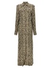 Python Pattern Shirt Dress Dresses Gray