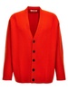 Wool Cardigan Sweater, Cardigans Orange