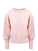 Blouson sleeves sweater