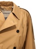 Double-Breasted Short Trench Coat Coats, Trench Coats Beige