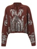 Printed Sweater Sweater, Cardigans Brown