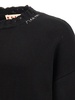 Destroyed Effect Sweater Sweater, Cardigans Black