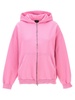 Printed Hoodie Sweatshirt Pink