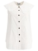 Poplin Blouse Tops White