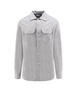 Mélange virgin wool shirt