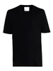 Marco Pescarolo Short Sleeved T Shirt In Black Silk Blend