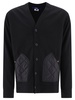 Junya Watanabe Man Cardigan With Quilted Inserts