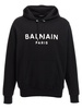 Logo Print Hoodie Sweatshirt White/Black