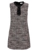 Self Portrait 'Black Boucle Embellished Mini' Dress