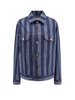 Denim jacket with Pequin stripes