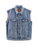 Denim sleeveless jacket