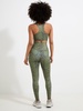 High Rise Legging - Olive Snake