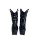 Black & Silver Rodeho Leather Boots