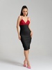 Bold Simplicity Midi Dress, Black & Red