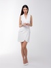 Significant Other Sleeveless Blazer Mini Dress - Pearl White